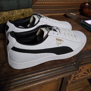 Puma White and Black Men's Sneakers